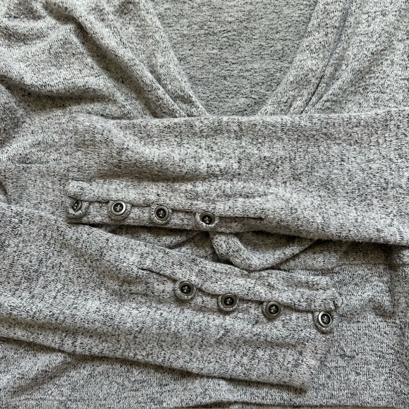 Free People All Types Of Twisted Top Grey Size S - Picture 6 of 9